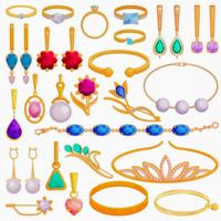 Scatola con bigiotteria e gioielli nuovi