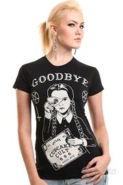 Mercoledì T Shirt Vintage 00s Goth Girl Dark 666