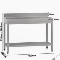 Tavoli lavoro in acciaio