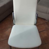 5 Sedie moderna imbottita con braccioli
