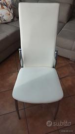 5 Sedie moderna imbottita con braccioli