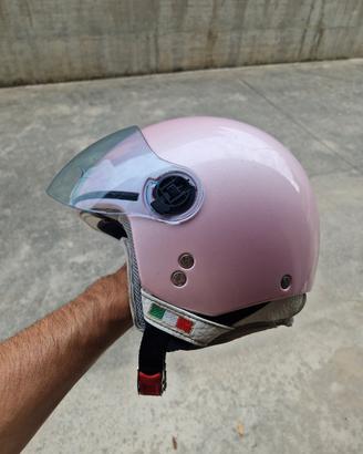 Casco Nolan rosa tg M