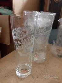 set 4 bicchieri birra nastro azzurro