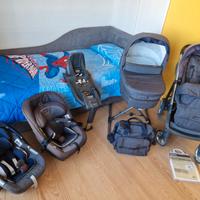 Trilogy Inglesina Blue Jeans + Isofix + Seggiolino