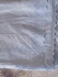 Lenzuola matrimoniali nuove azzurro tenue