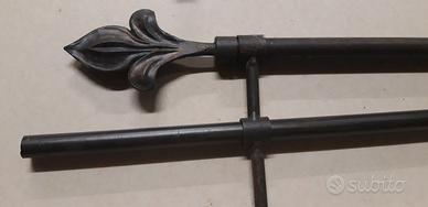 Bastone tende doppio metallo