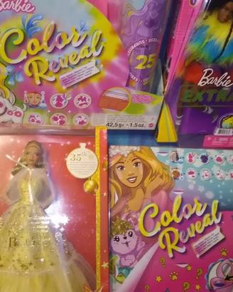 set di 4 barbie-GVR04-HJX06- GXV93-HCD26