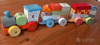 Trenino in Legno Impilabile Wood'n Play