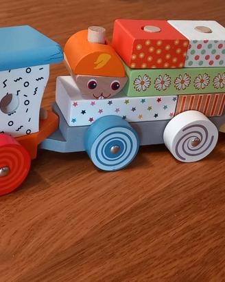 Trenino in Legno Impilabile Wood'n Play