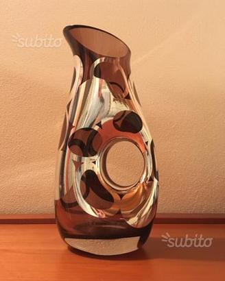 Vaso cristallo e argento Boggiali