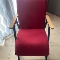 Poltrona a dondolo artigianale come nuova