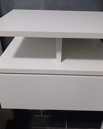 Comodini Sospesi "Pure White" – Design Moderno e F