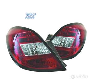 FANALI OPEL CORSA D 06-14 LED ROSSO CROMATO