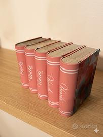 Lotto 5 Scatole Latta Venchi a forma di Libro