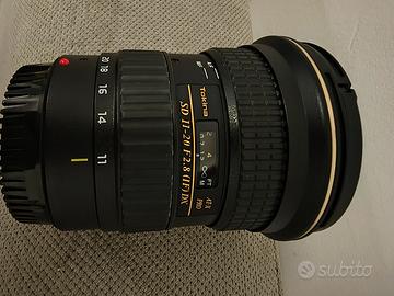 Tokina 11-20 f 2.8 Dx Pro attacco Canon