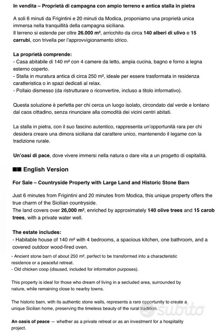 Casa con terreno - Altro