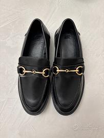 Mocassini neri donna