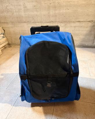 Trasportino trolley/zaino per cani e gatti