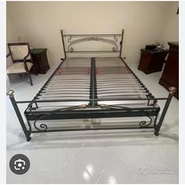 letto matrimoniale in ferro battuto 