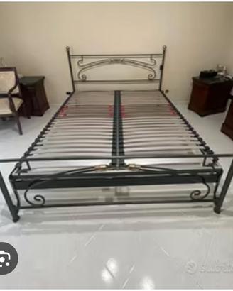 letto matrimoniale in ferro battuto 