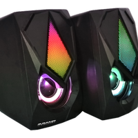 Speaker OvBoost usb 2.0 black RGB SPRGB1 3watt X2