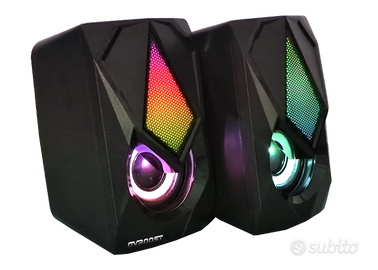 Speaker OvBoost usb 2.0 black RGB SPRGB1 3watt X2