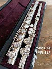 Flauto Traverso Yamaha YFL412 - Corpo in argento