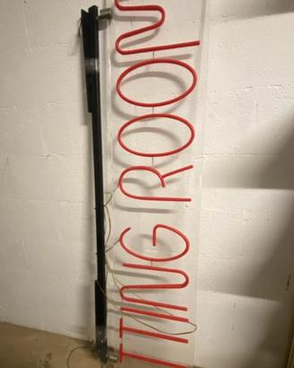 Insegna Neon Originale FITTING ROOMS Anni 80 