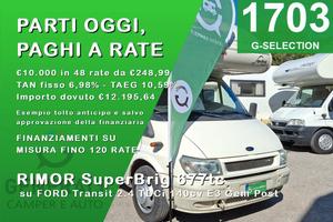 CAMPER RIMOR FORD MANSARDATO 6 POSTI DOPPIA DINETT