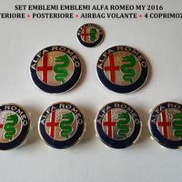 Set stemma e coprimozzo My 2016 Giulietta Mito 147