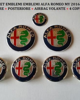 Set stemma e coprimozzo My 2016 Giulietta Mito 147