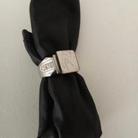 anello argento con iniziali 