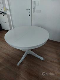 tavolo rotondo ikea allungabile bianco