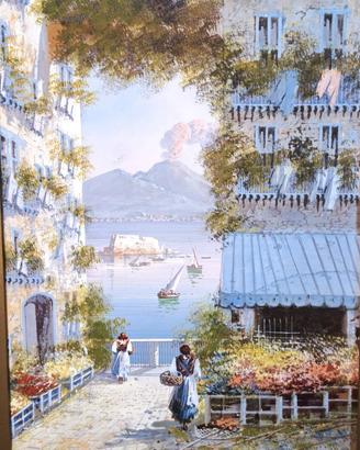 Girolamo Gianni – Vicolo marina Napoli dipinto