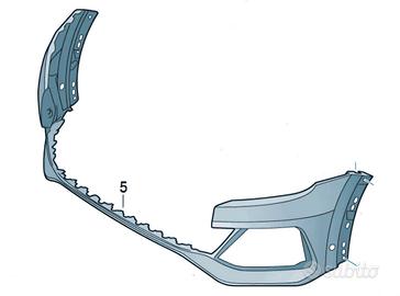 Paraurti Anteriore Originale Audi Q8 4M Nuovo