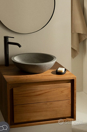 Sklum | Lavabo rotondo Ø40 cm in cemento Tarsis