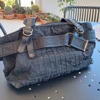 Borsa a mano in nylon Fendi Zucca nera