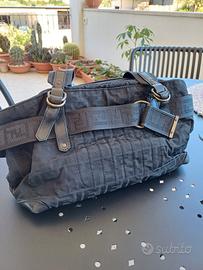 Borsa a mano in nylon Fendi Zucca nera