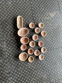 Lotto formelle ceramica vinatge mostarda budino