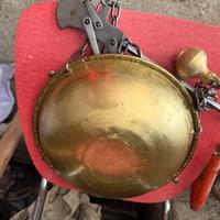 Vecchia Stadera bilancia in ottone