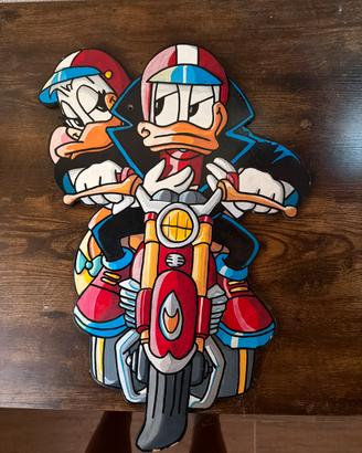 Quadro in legno paperino