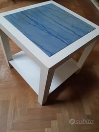 Tavolo basso legno/marmo azul bahia zona Trieste