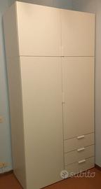 ARMADIO IKEA a 4 ante con 3 cassetti