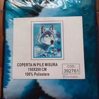 Coperta plaid in pile