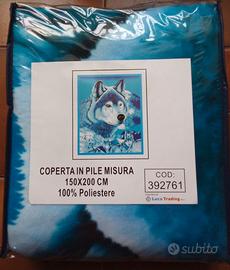 Coperta plaid in pile