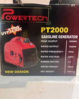 Generatore portatile a benzina Powertech PT2000
