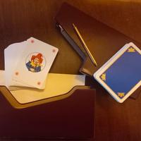 CARTE DA POKER + COFANETTO IN PELLE - VINTAGE