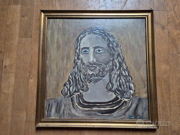 dipinto ad olio Volto di Cristo
