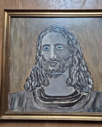 dipinto ad olio Volto di Cristo