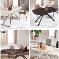 TAVOLO 90X160 ALLUNG.240 CAPODARTE SPIDER GRES 